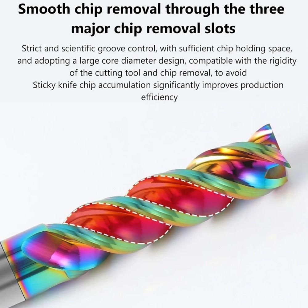 Coated High Gloss Aluminum Metal Milling HRC65 Engraving Router Bits Special CNC CNC Carving Bit