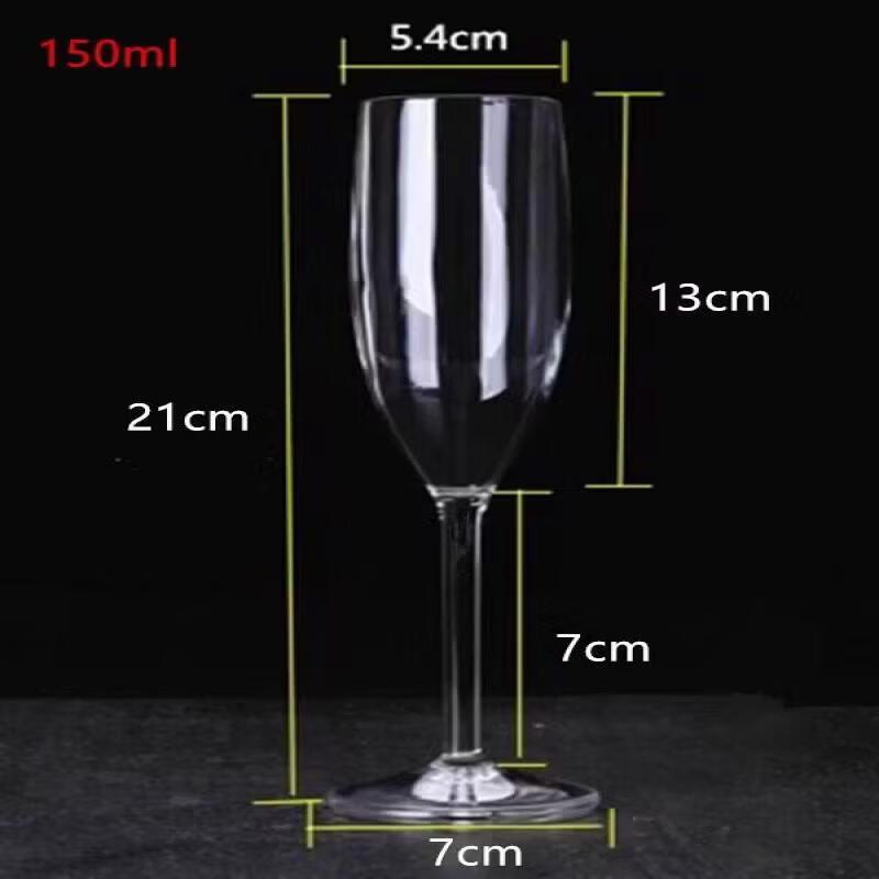 Acrylic Plastic Wine and Champagne Glass