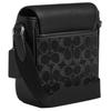 Coach Lucas 16 Removable Shoulder Strap Denim And Calfskin Mini Crossbody Bag Men crossbody bag Silver Black CAJ32-SVBK