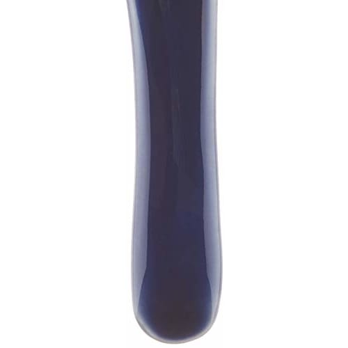 Banko Ware Ginpo Chrysanthemum Design Ceramic Spoon (Small), Set of 2, Lapis Lazuli Glaze, Approximately 15cm Long, Made in Japan, 96021-2
