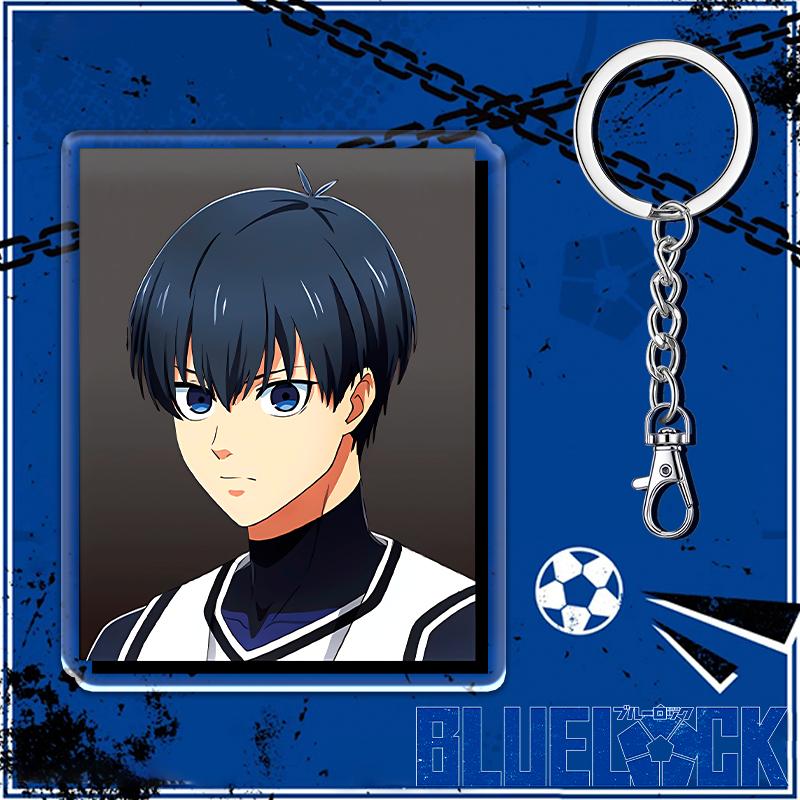 12cm BLUE LOCK Student Rugzak Hanger Anime Merchandise Cadeau Acryl Sleutelhanger Isagi Yoichi Bachira Meguru Feest Decoratie 12CM gray