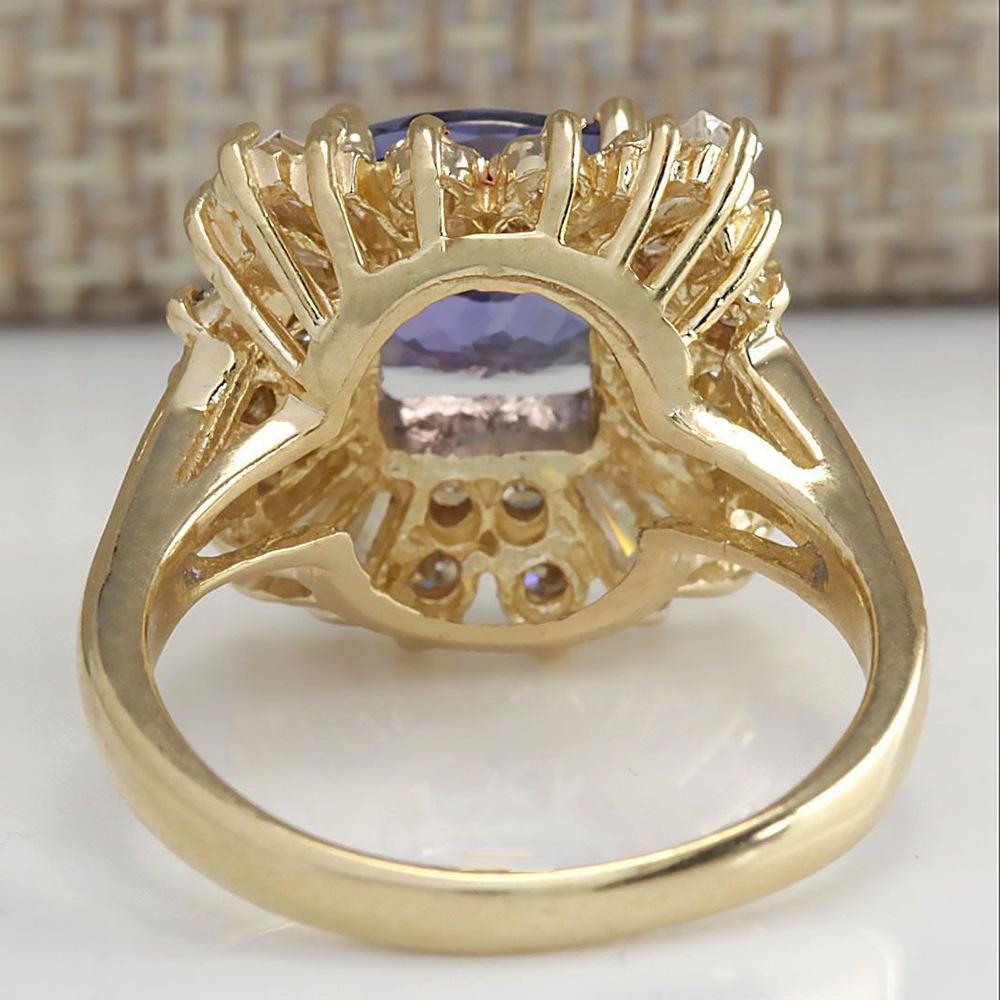 Cao Shi Hot-Selling Dark Blue Zircon Alloy Ring for Women