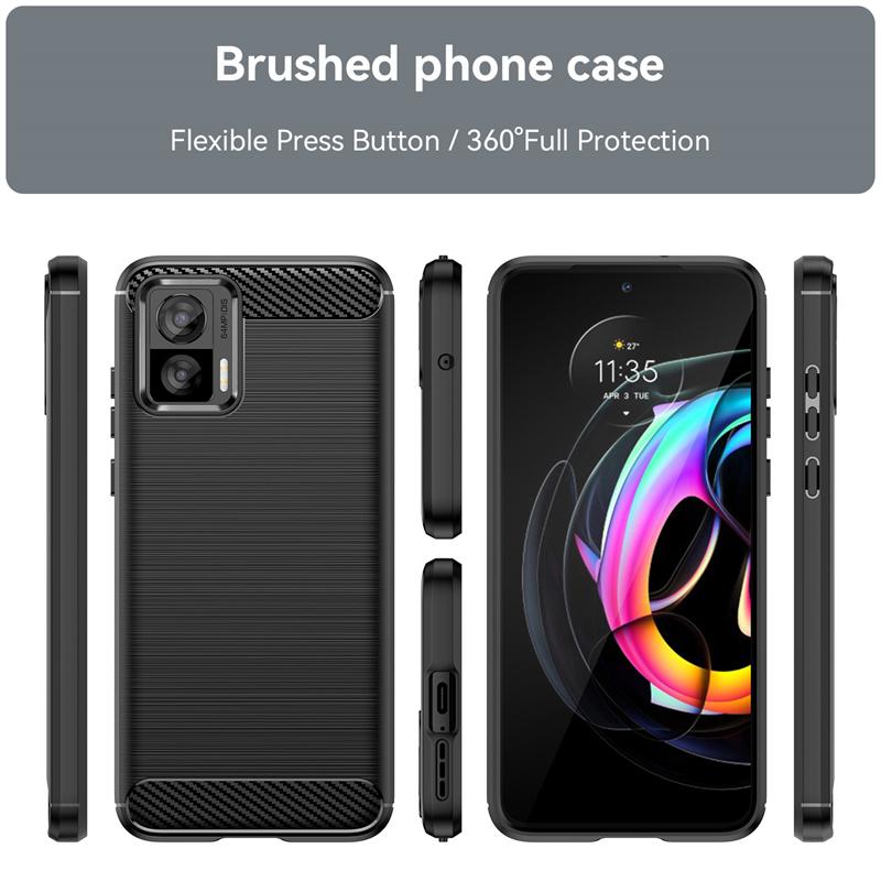 For Moto Edge 30 Neo Case For Motorola Moto Edge 30 Neo Cover Soft TPU Back Carbon Fiber Phone Case For Moto Edge 30 Neo Fundas