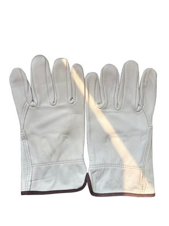 Sheepskin Leather Velcro Welding Gloves: Soft, Flexible, Heat-Resistant for Labor Protection