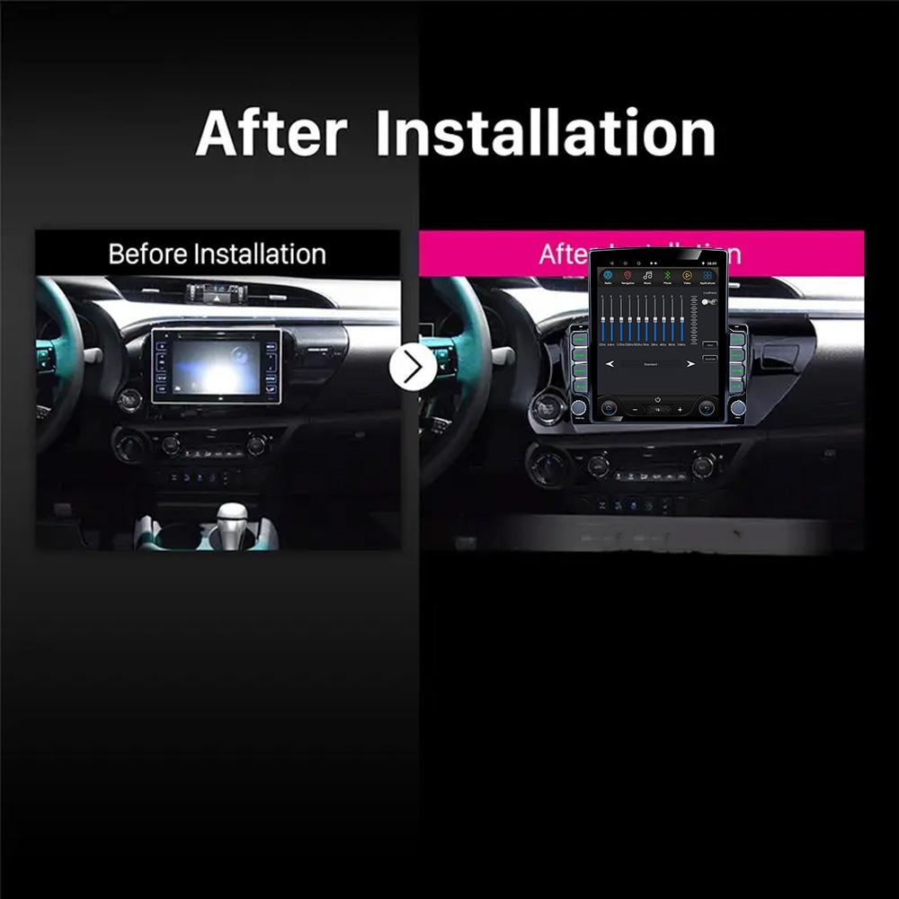 9.7" Vertical Style Tesla Screen Android Car Radio For Toyota Hilux REVO VIGO IMV 2016 2017 GPS Navigation Multimedia Player