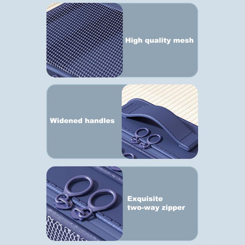 Portable Shoe Bag For Travel Waterproof Storage Organizer Shoe Compartments Suitcase Organizers Travel Shoes Storage Bag