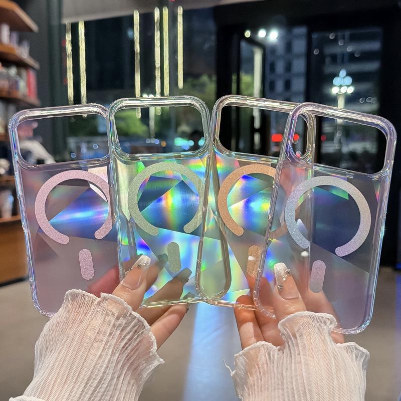 Neon-Farbverlauf Sommer N52 Magnetische Schutzhülle für iPhone 17 Pro Max