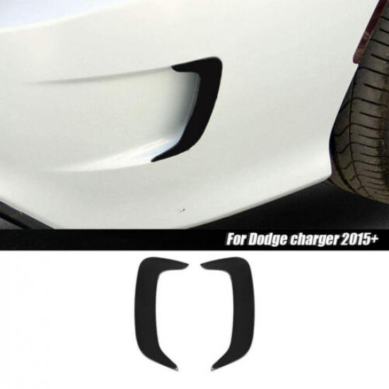 Black Rear Bumper Side Fin Air Vent Outlet Cover Trim For Dodge Charger 2011+