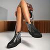 Large Fashion Boots 2024 Autumn and Winter New Item Independent Station Retro Embroidery Retro Short Leather Boots for Women