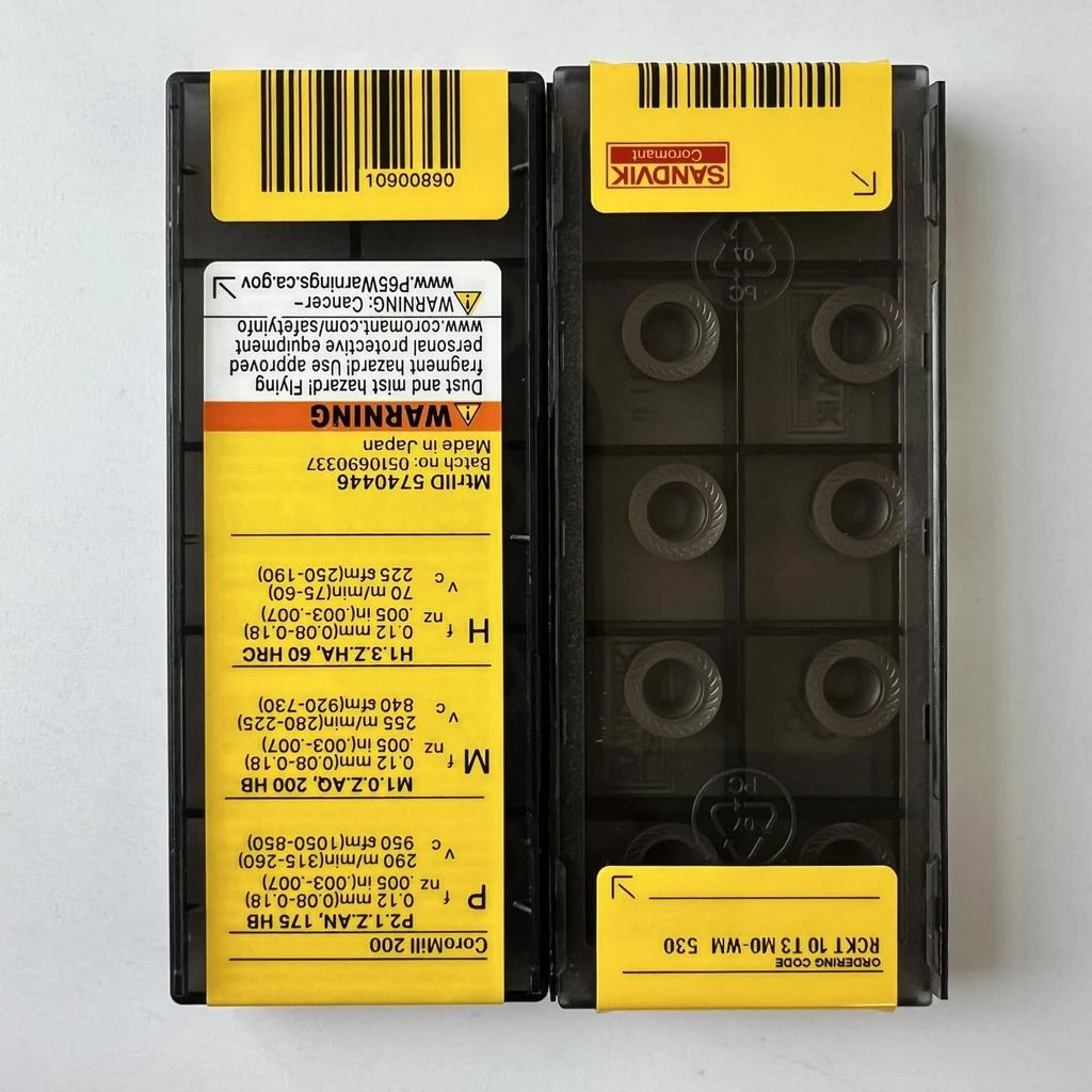 Original Sandvik / RCKT10T3M0-WM 530 /CNC lathe carbide blade tool 10 Pcs