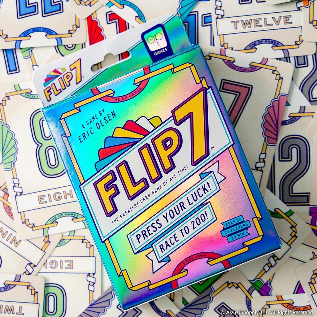 Flip 7, La Combinazione Definitiva di Press Your Luck & Strategia, Gioco di Carte Addictive e Veloce, Veloce da Imparare & Facile da Insegnare, Perfetto per le Serate di Gioco