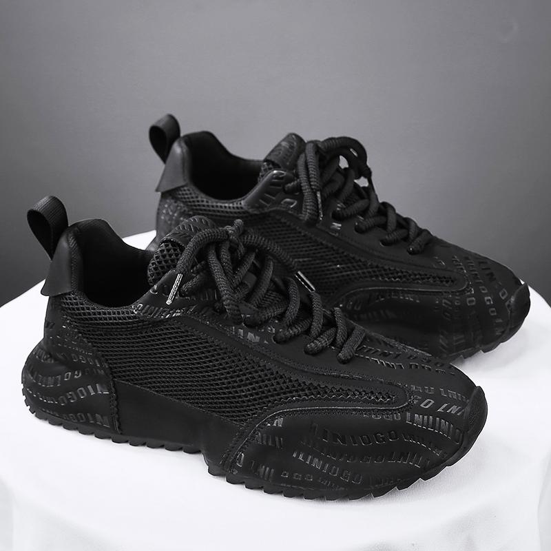 

Низкие износостойкие модные высокие повседневные туфли мужские модные дышащие удобные универсальные кроссовки 44 чёрный