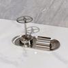 3pcs/Set Stainless Steel Toothpaste Rack Rustproof Bathroom Storage Shelf  Bathroom Counter