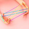 2 Piezas Juego de Cuerda con los Dedos Cuerda de Hilo de Color Arcoíris Juego Diverso Entrenamiento de Flexibilidad de los Dedos Juguete de Desarrollo Cuerdas Interactivas de Cuna