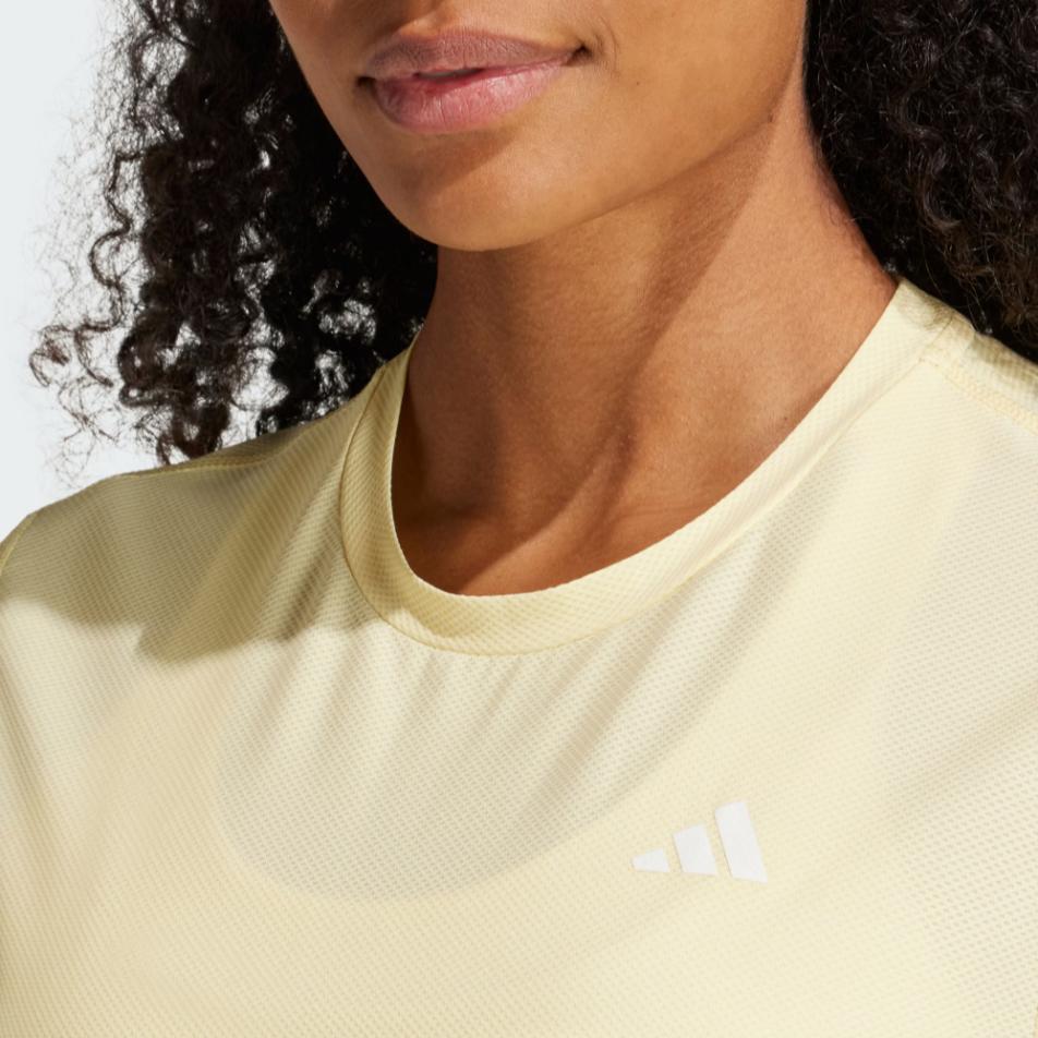 New Adidas Regular T Shirt Women's Yellow IV5489