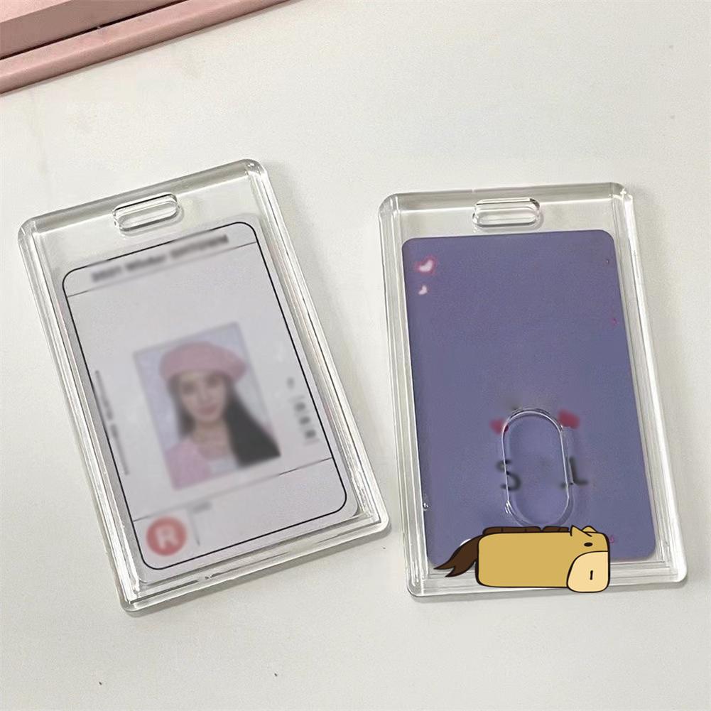 Kawaii Acrilico Trasparente 3 Pollici Kpop Photocard Proteggi Foto Porta Carte Idol Maniche per Foto Cancelleria