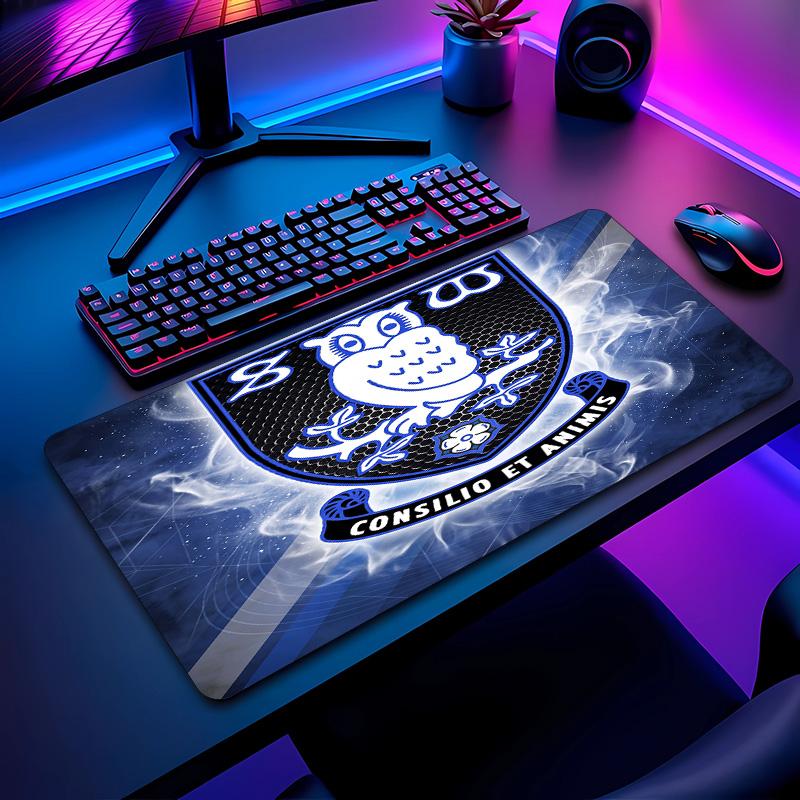 Sheffield Wednesday Football Pattern Mouse Pad Non?Slip Rubber Base Gaming Mousepad For Desk Office Home