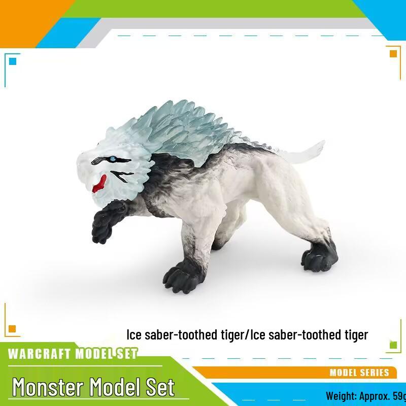 Western Legend Yeti Ice Saber-toothed Tiger Model Toy