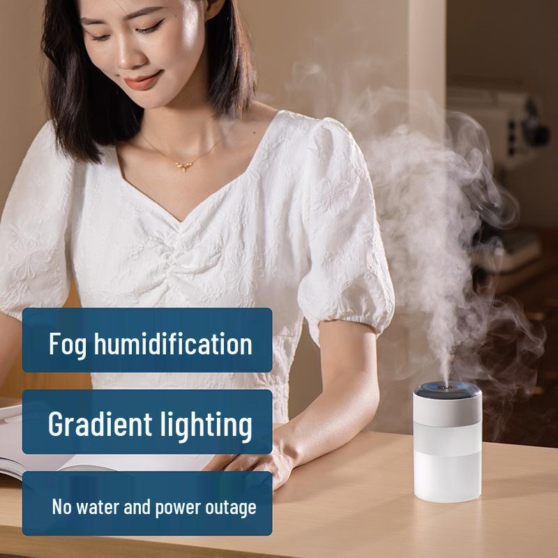 A855 Portable USB Colorful Light Humidifier - Silent, Large Mist Output, Perfect Gift
