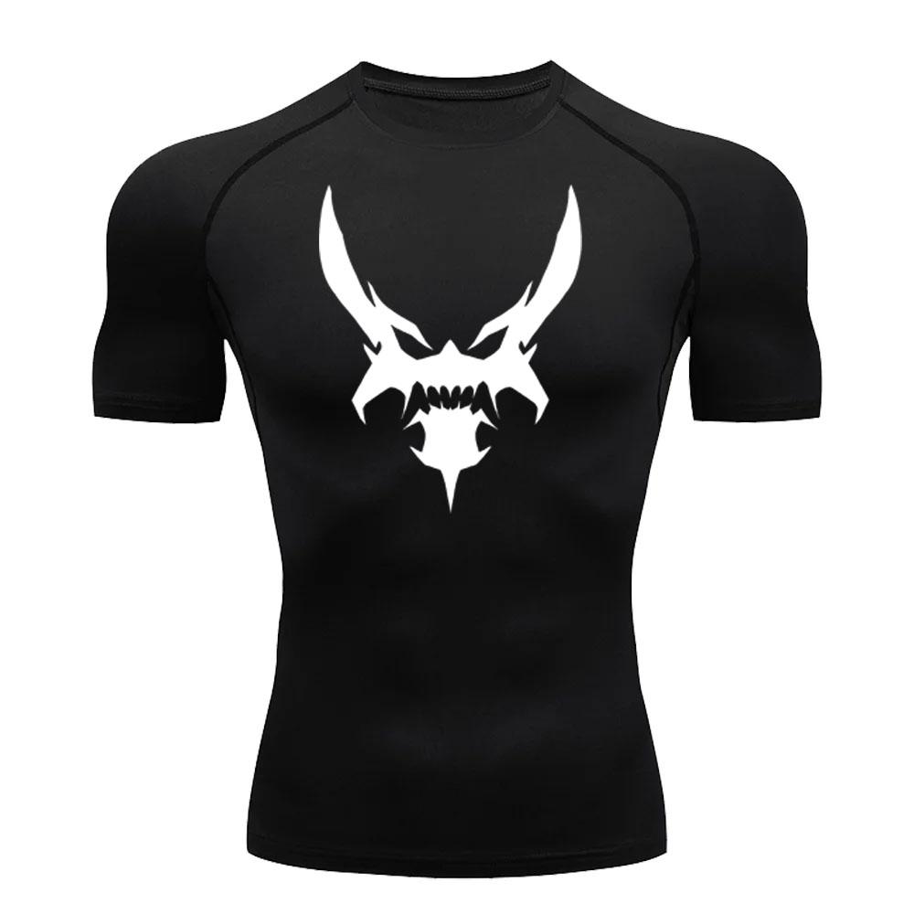 

Мужская футболка с короткими рукавами для фитнеса, быстросохнущая компрессионная рубашка, дышащая, с короткими рукавами, спортивный топ с длинными рукавами, M-3XL XXXL