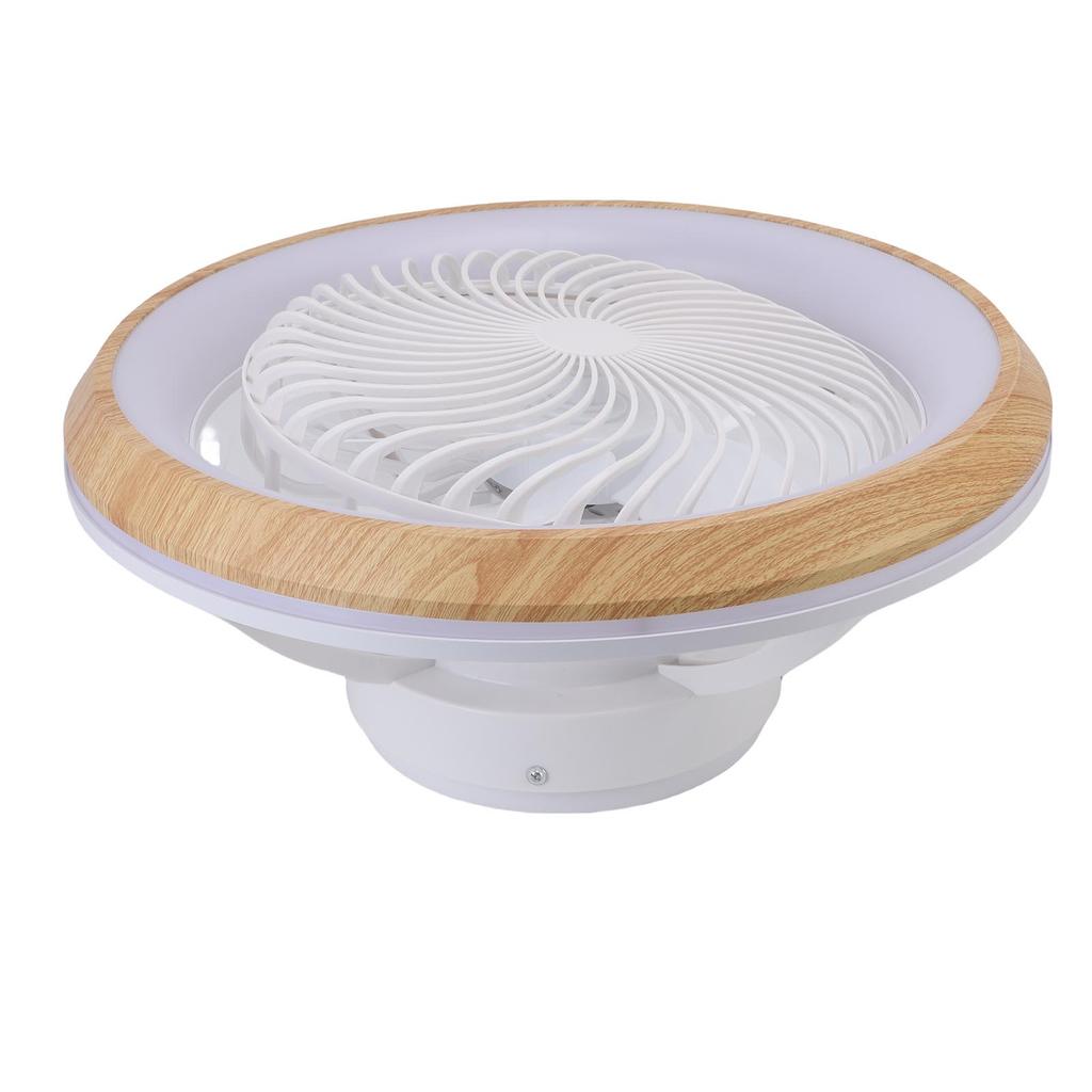 LED Ceiling Fan Light 360 Degree Rotating APP Control Stepless Dimmable Flush Mount LED Chandelier with Timing Remote