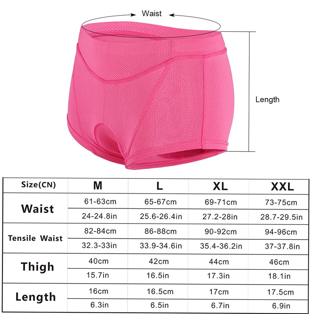 

2pcs Women Cycle Underwear Pants Gel 3D Padded Bike Bicycle Shorts Underpants