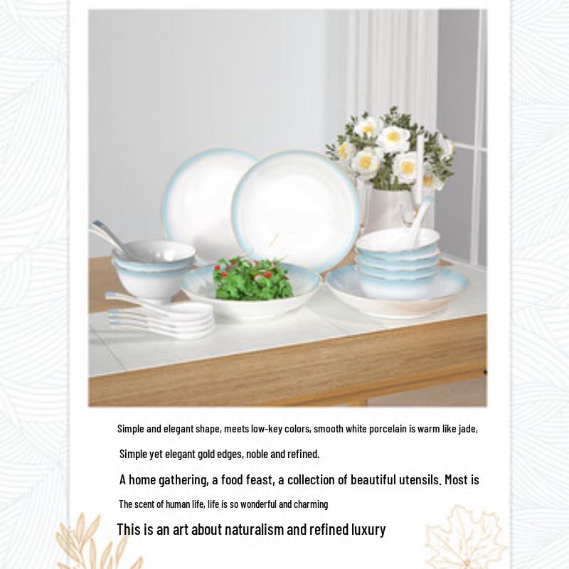 Kambach 16-Piece Celadon Bone China Dinnerware Set