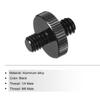 uxcell Microphone Stand Adapter Male to M6 Male Screw Thread Adapter Microphone Stand Camera Tripod Mount Adapter Pack of 2 1/4