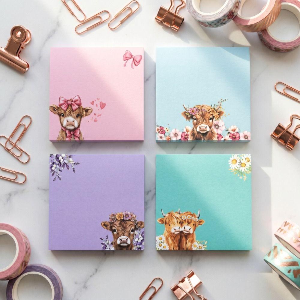 Square Sticky Notes Set 80 Pages Sticky Notes Planner Memo Pads  School Supplies