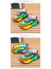 Large Size Women's Lace-Up Breathable Casual Shoes with Rainbow Sole