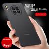 Eddga Ultra-Thin Frosted Semi-Transparent Camera Full Protection Shockproof Skin-Friendly Case for Huawei Mate30 Smartphone Translucent White]
