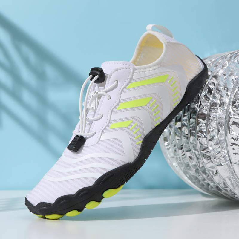 

модные водные туфли мужские кроссовки босиком пляжные сандалии для активного отдыха на воде обувь для бега по течению быстросохнущие речные морские дайвинг плавание большой размер 46 46 белый