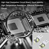 cciyu License Plate Light, T10 W5W Wedge 168 194 LED Bulb for Interior Dome Map lights Courtesy Light 6000K Xenon W hite,6Pack