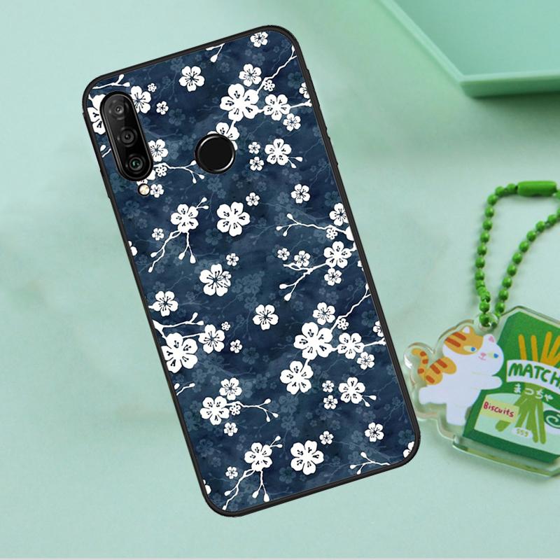 Cherry Blossom Floral For Huawei Nova 12s 12i 11i 7i 8i 9 10 SE Y91 Y90 Y60 Y70 Y72 Y61 P60 Pro P30 P40 Lite Case