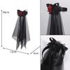 Witch Veil Bride Party Hair AccessoryDay of The Dead Makeup Headband Halloween Short Veil