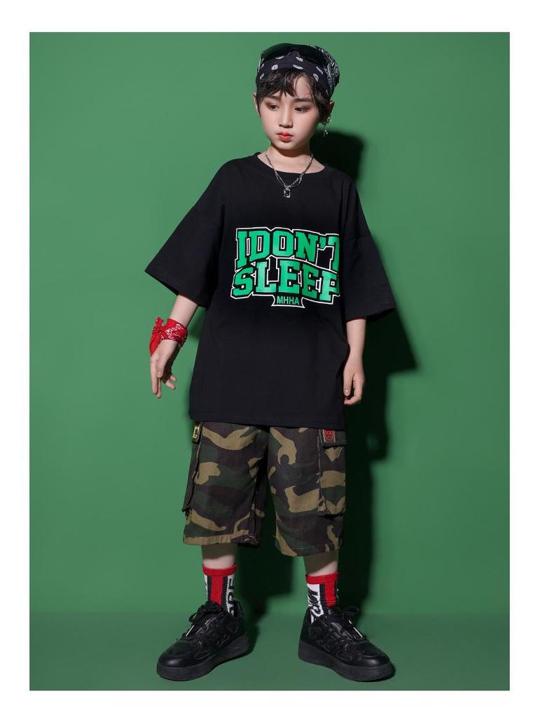 Girls' Japanese Street Style Jazz Dance & Hip-Hop Stage Costume
