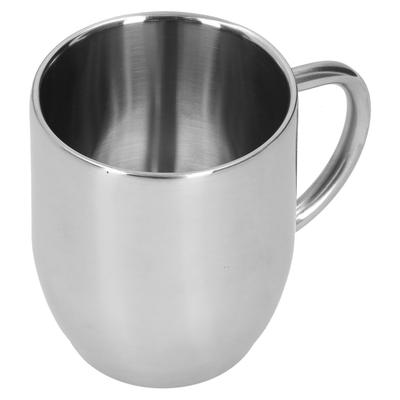 304 Edelstahl Doppelwandige Kaffeetasse Verdickter Griff Markierungstasse 350ml für Büro