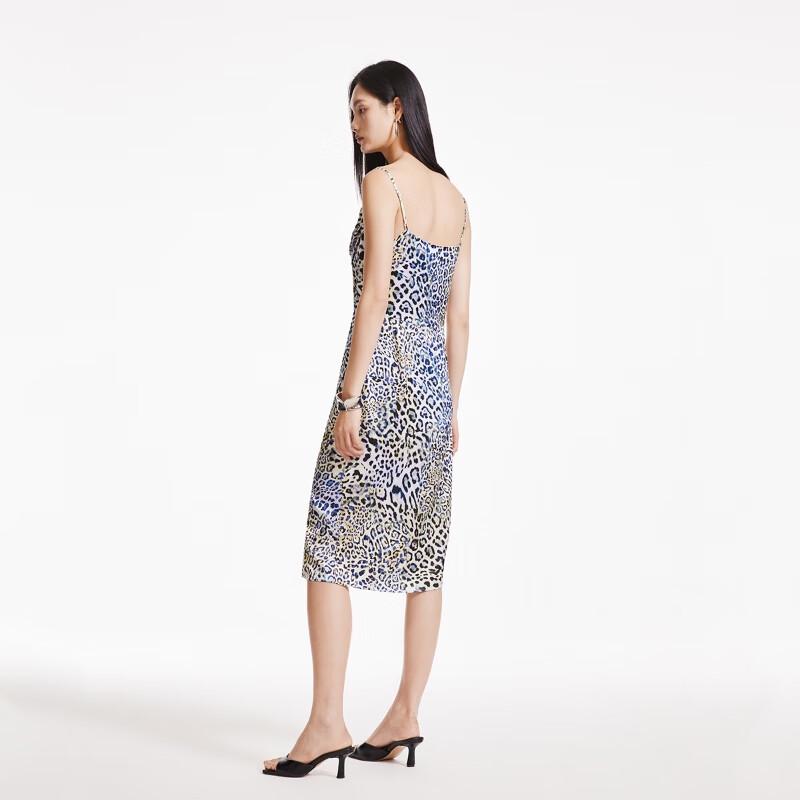 VEROMODA Women's Leopard Print Split Hem Camisole Dress