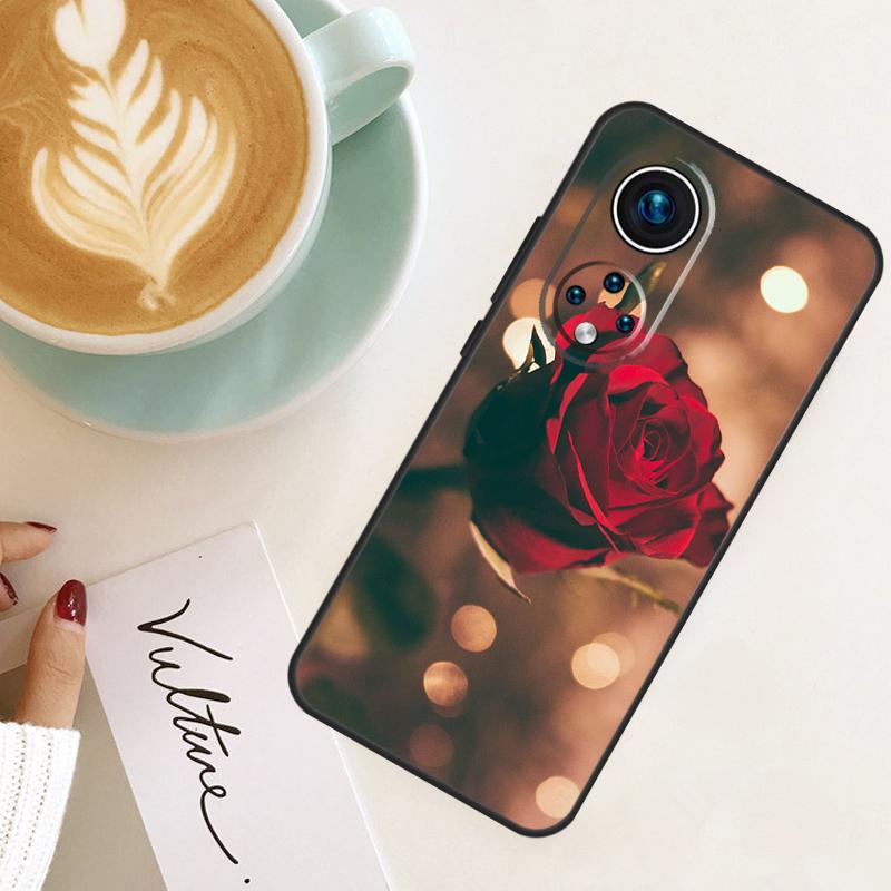 Bright Red Roses Flowers For Honor Magic 8 Pro 6 7 Lite Case For Honor Win RT X9d X9c X9b X9a X8c X8b 200 400 50 70 90