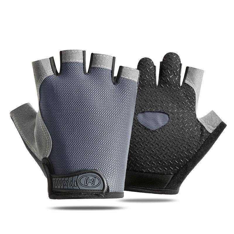 Weightlifti Gym Gloves Fitness Training Fingerless Women Men Bodybuilding Exercise Sports Gloves Cycling Anti Slip Breathable