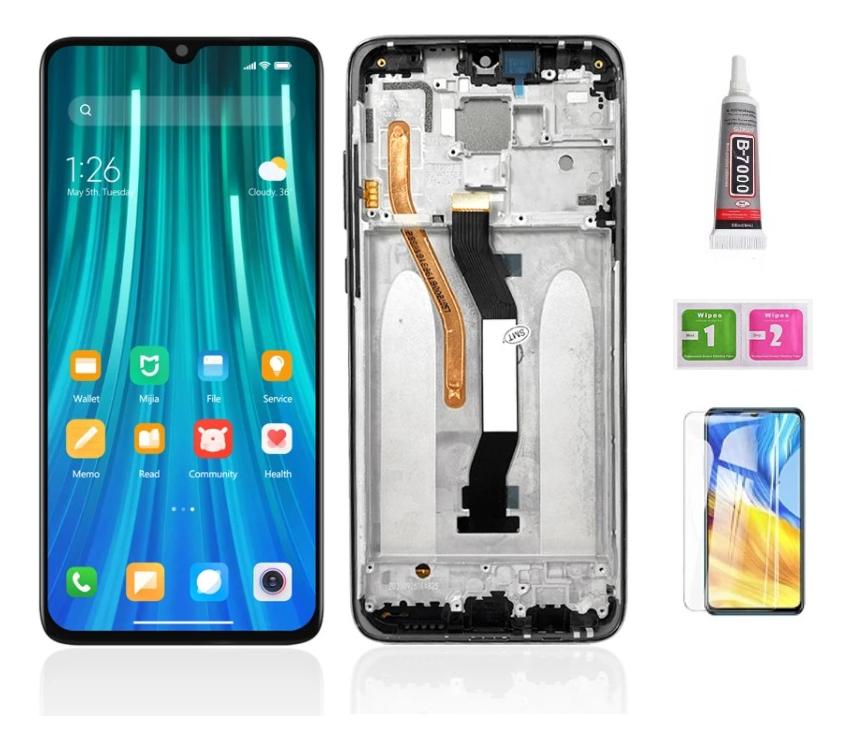 For Redmi Note 8 Pro LCD Display With Frame Touch Screen Assembly