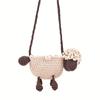 Hand-Woven Sheep Shaped Bag  Kawaii Cartoon Crossbody Bag  Cute Knitted Coin Purse  Eid Al-Adha