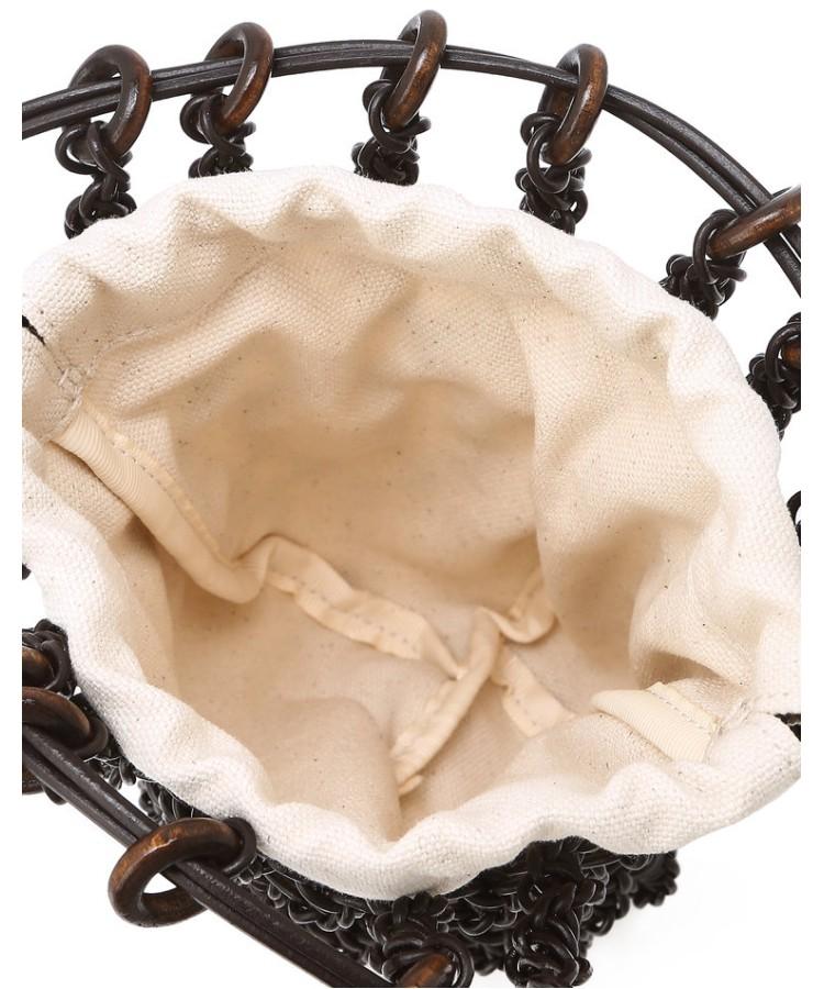 Athe Vanessabruno Ivory Weaving Net Mini Bag Aaba6E865Iv