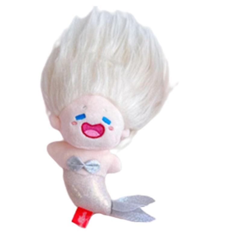 

Kepelon s Genuine Mermaid Plush Doll Cute And Soft Gift For Girls, Short Furry Material, 14cm Height белый