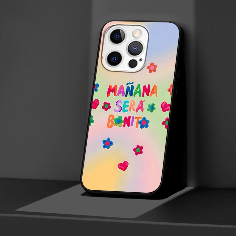 

Karol G Manana Sera Bonito Case for Apple iPhone 14 11 16 Plus X XS 13 12 Mini XR 15 Pro Max Silicone Black Soft Phone Cover iPhone X(XS)