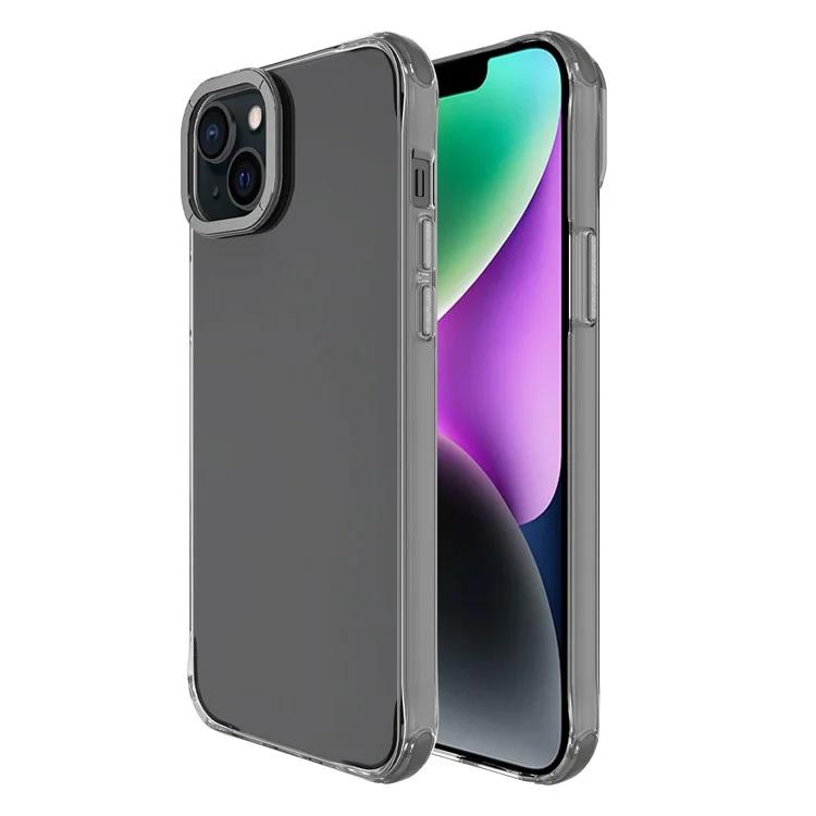 

Для iPhone 14 Plus противоударные чехлы металлическая рамка линзы TPU+PC чехол для телефона