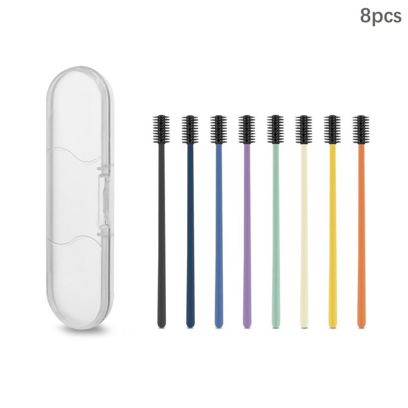 Ear Cleaner Tool Soft Head Silicone Ear Spoon Reusable Earpick Stick Earwax Remover Curette Cleaning Ear Portable Picker Earpick 8PCS
