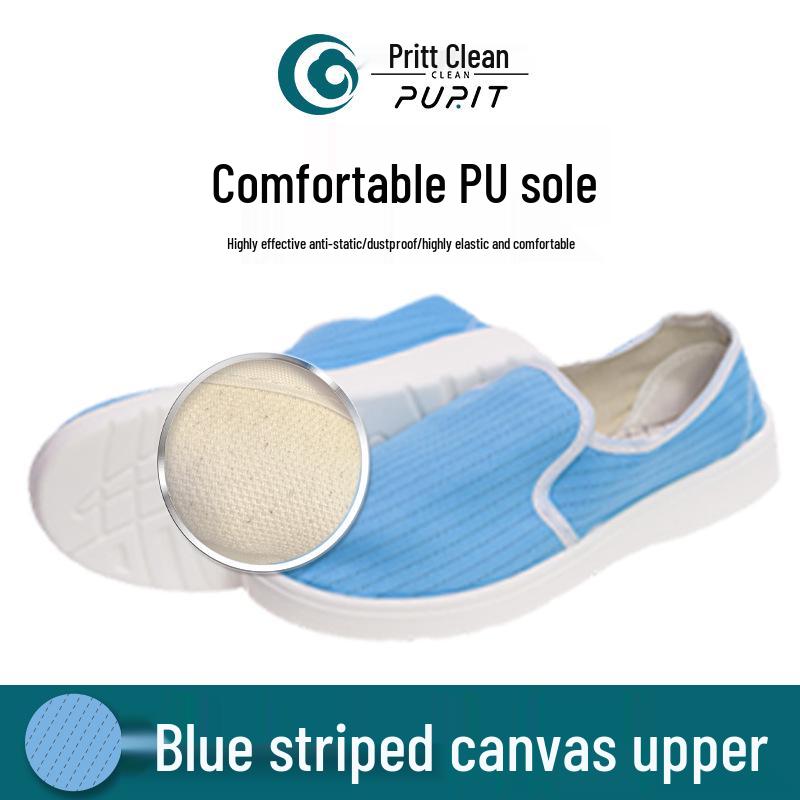 

Антистатическая обувь для чистых помещений GMP с толстой мягкой подошвой из полиуретана для фармацевтических лабораторий