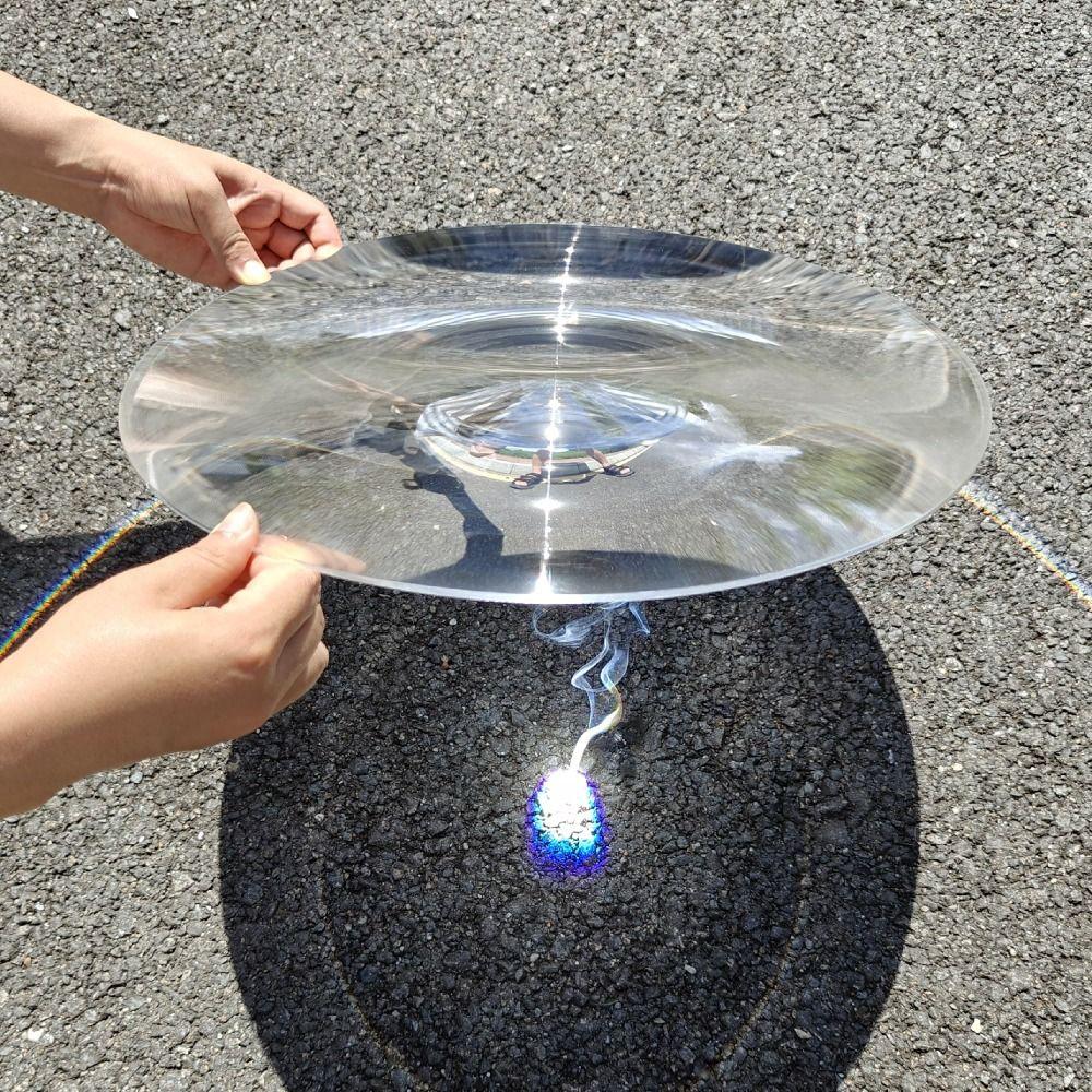 Large Size Fresnel Lens 300mm Diameter Optical Lens Replacement Acrylic Fresnel Lens Ignition Test