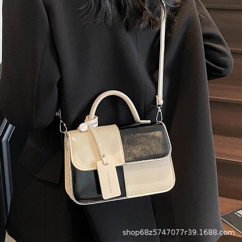 French Fashion Foreign Style Portable Small Bag Women's New Niche Texture Small Square Bag 2025 Simple Casual Messenger Bag